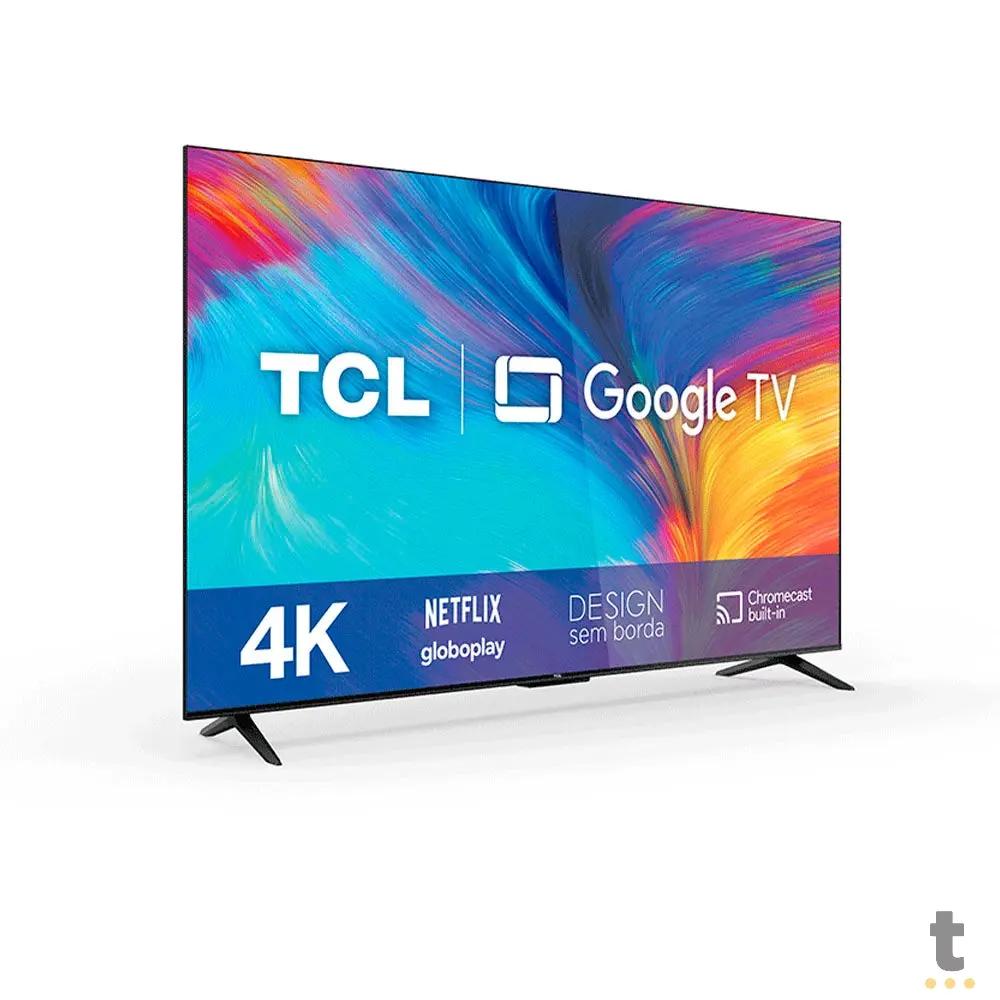 Smart TV Led TCL 55" 4K UHD Wi-fi USB HDMI Google TV Bivlt Preta - 55P635 Truedata