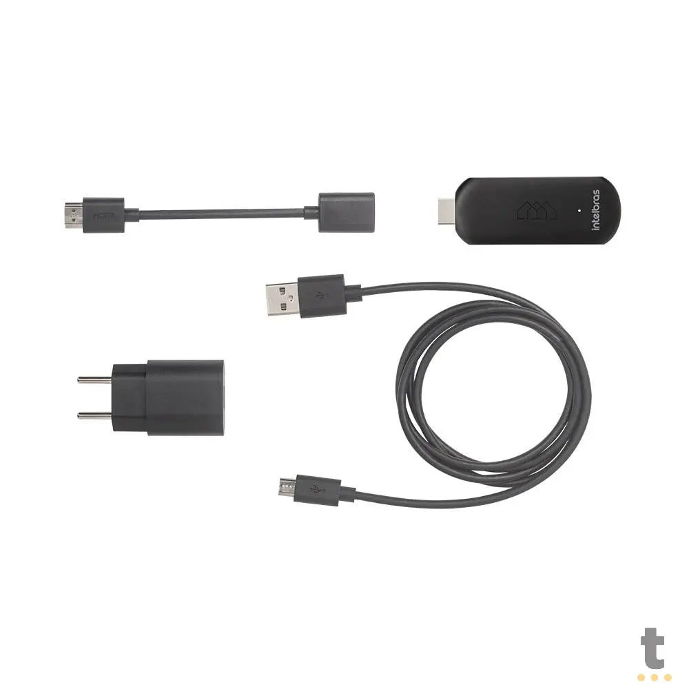 Smart Tv Box Stick Intelbras Izy Play Full Hd Wi-Fi Bluetooth 5.0 Android TV - 4140032 Truedata