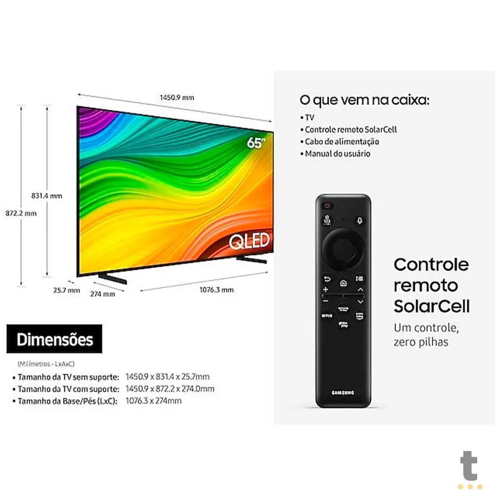 Smart Tv QLED 65 Pols Samsung 4K 65Q60D AirSlim Alexa Bt Wifi - QN65Q60DAGXZD Truedata