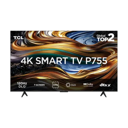 Smart TV 50" Classic 4K UHD, Wi-FI, HDR, Google TV,Bluetooth, P755 - TCL