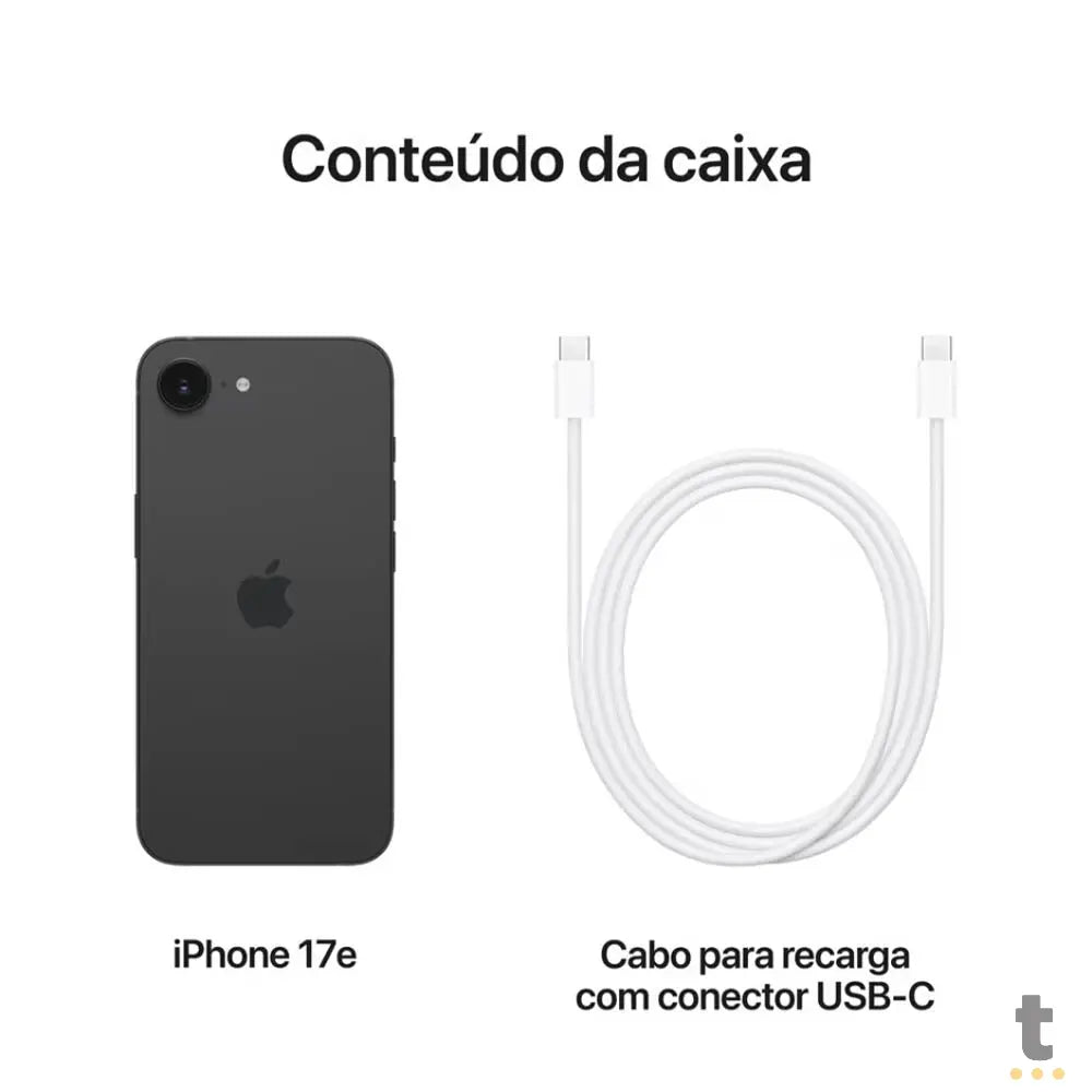 Smartphone Apple Iphone 17E 256Gb Preto - TCDAP1688 Truedata