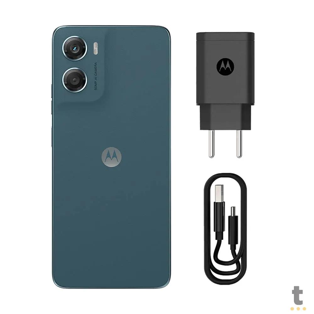 Smartphone Motorola Moto G06 12G 128Gb Octa-Core 4gb+8Gb Boost Android 15 Azul Marinho - XT2535-1 Truedata