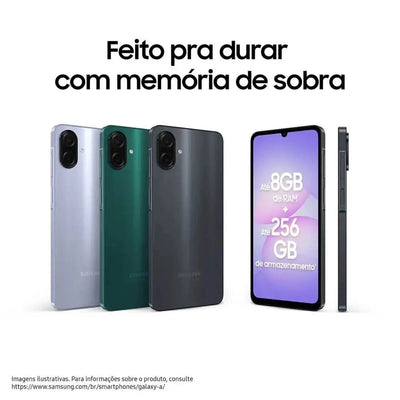 Smartphone Samsung Galaxy A07 4G 256Gb 8Gb 50Mp Tela 6.7