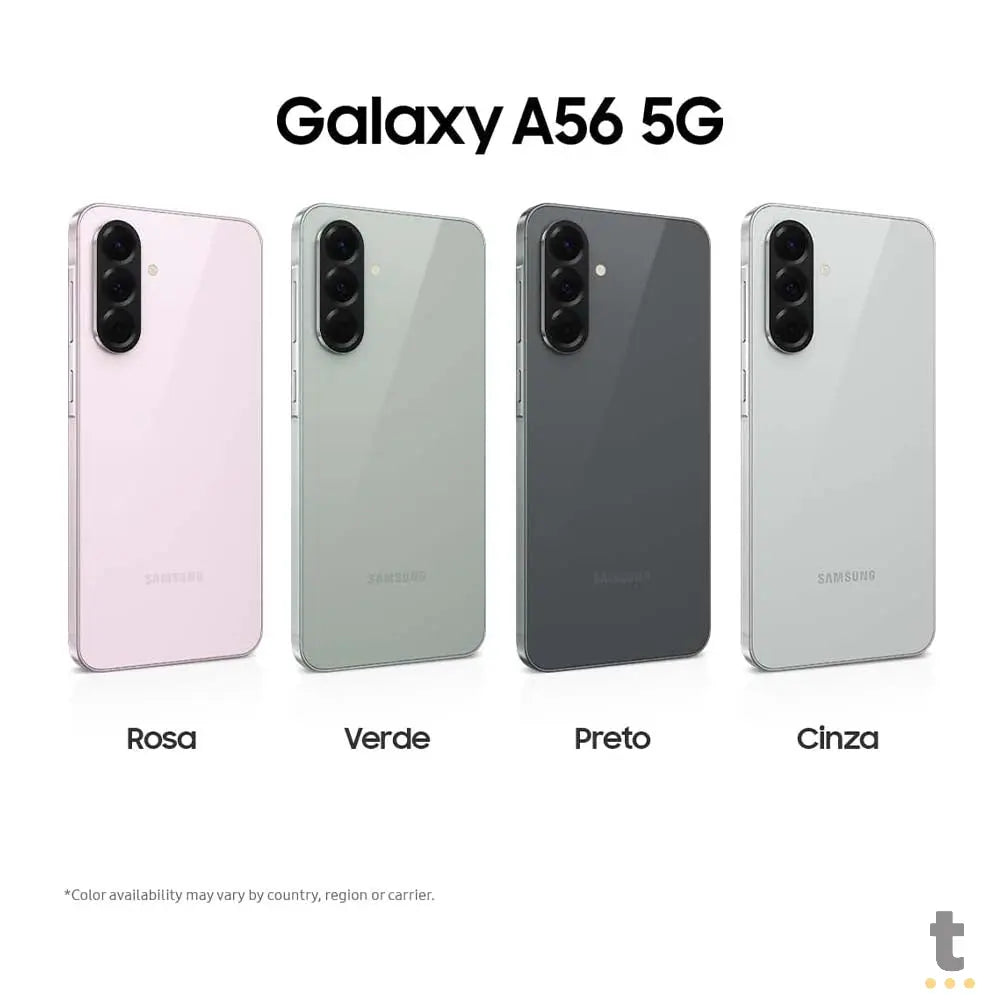 Smartphone Samsung Galaxy A56 5G 256Gb 8Gb EE Enterprise Edition Tela 6.7" Preto - SM-A566E/DS Truedata