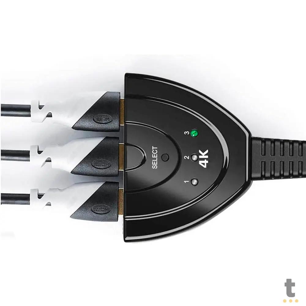 Splitter Divisor 1 Hdmi Macho Para 3 Hdmi Femea - KP-AD133 Truedata