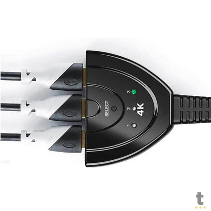 Splitter Divisor 1 Hdmi Macho Para 3 Hdmi Femea - KP-AD133 Truedata