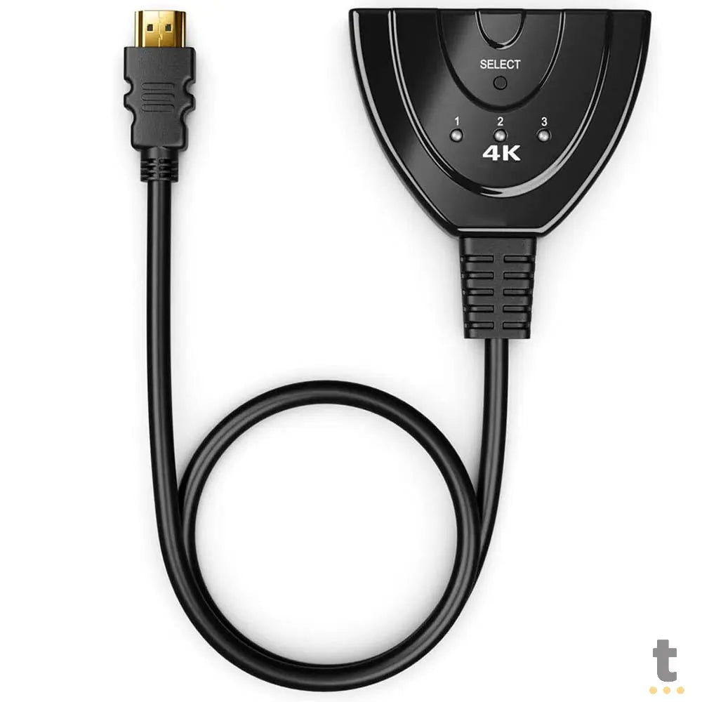Splitter Divisor 1 Hdmi Macho Para 3 Hdmi Femea - KP-AD133 Truedata