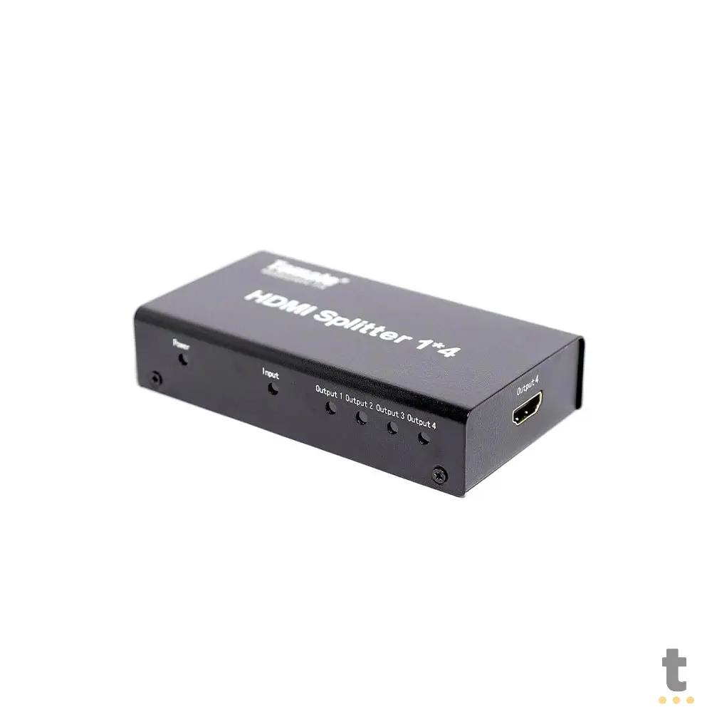 Splitter Multiplicador Divisor De Sinal Hdmi 4 Portas 1 X 4 Full HD Tomate - MTV-114 Truedata