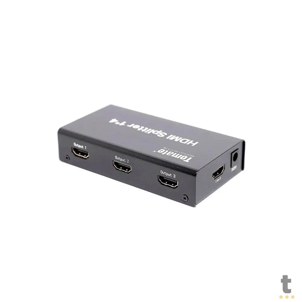 Splitter Multiplicador Divisor De Sinal Hdmi 4 Portas 1 X 4 Full HD Tomate - MTV-114 Truedata