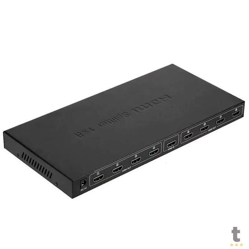 Splitter Multiplicador Divisor De Sinal Hdmi 8 Portas 1 X 8 Full Hd 4K Truedata