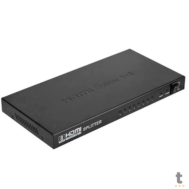 Splitter Multiplicador Divisor De Sinal Hdmi 8 Portas 1 X 8 Full Hd 4K Truedata