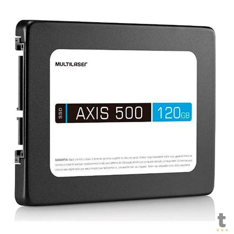 Ssd 120gb Multilaser Ss100 Axis500 540mb/s leitura 500mb/s Gravação Truedata