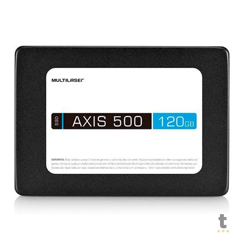 Ssd 120gb Multilaser Ss100 Axis500 540mb/s leitura 500mb/s Gravação Truedata