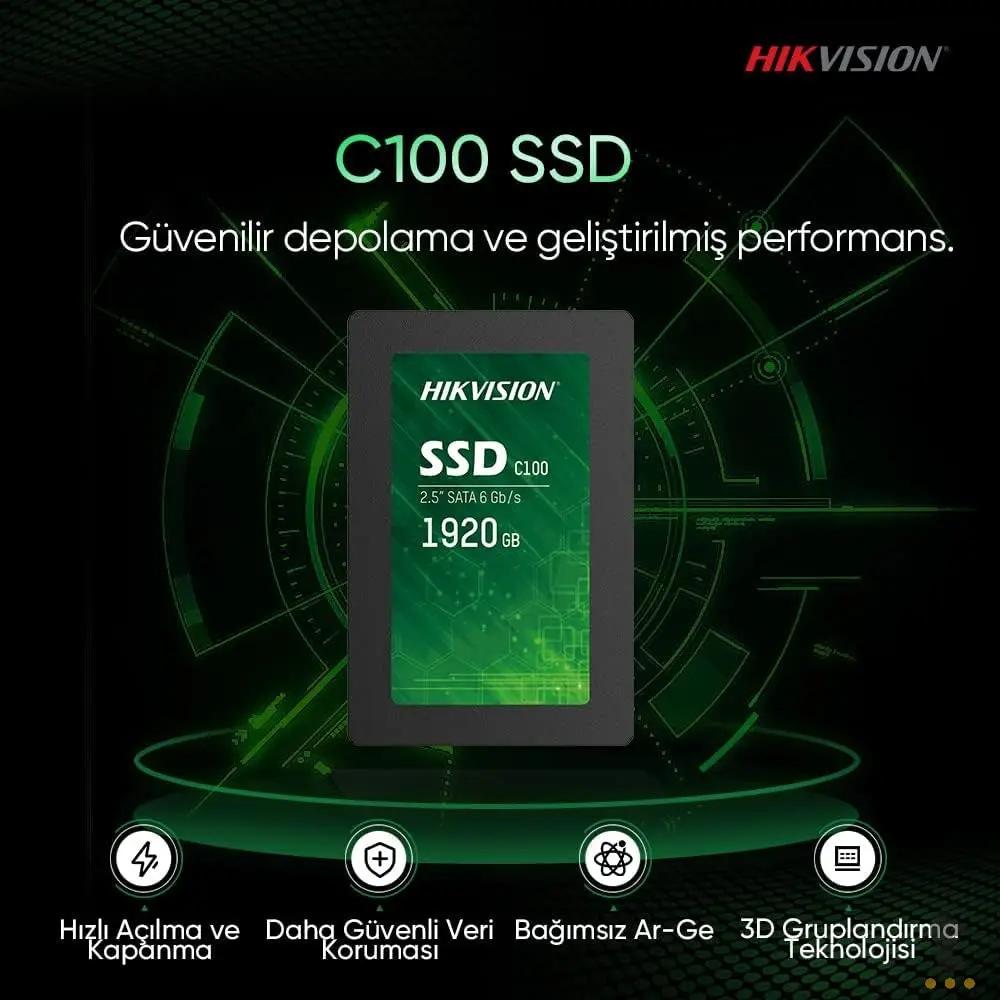 Ssd 1920gb Hikvision C100 2.5" Sata 3Gb/s - HS-SSD-C100/1920G Truedata