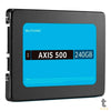 Ssd 240gb Multilaser Ss200 Axis500 540mb/s leitura 500mb/s Gravação Truedata
