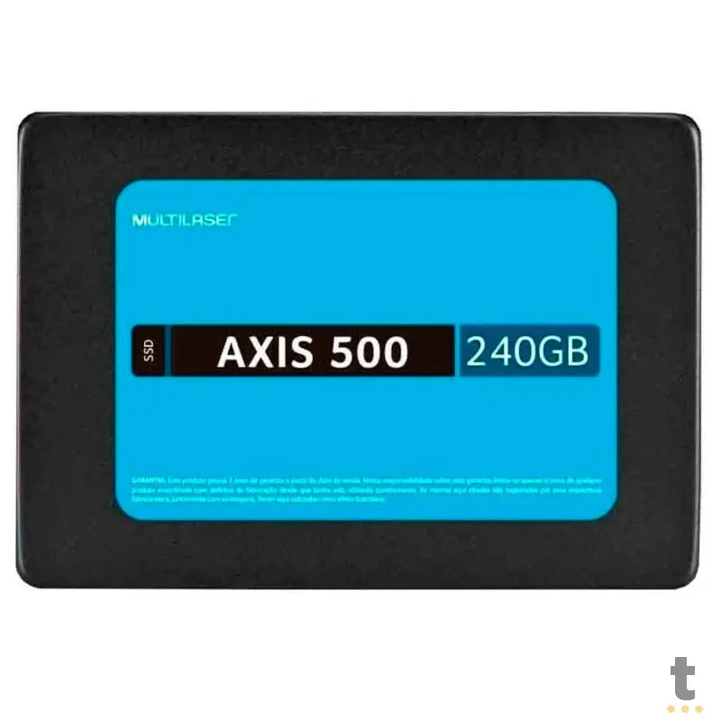Ssd 240gb Multilaser Ss200 Axis500 540mb/s leitura 500mb/s Gravação Truedata