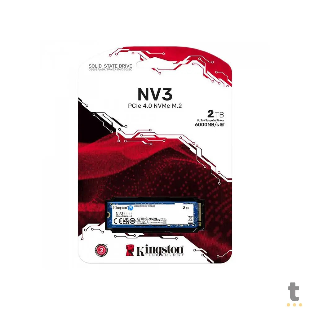 Ssd M.2 NV3 NVMe 2Tb (1920gb) Kingston 2280 Pci-e 4.0 - SNV3S/2000G Truedata