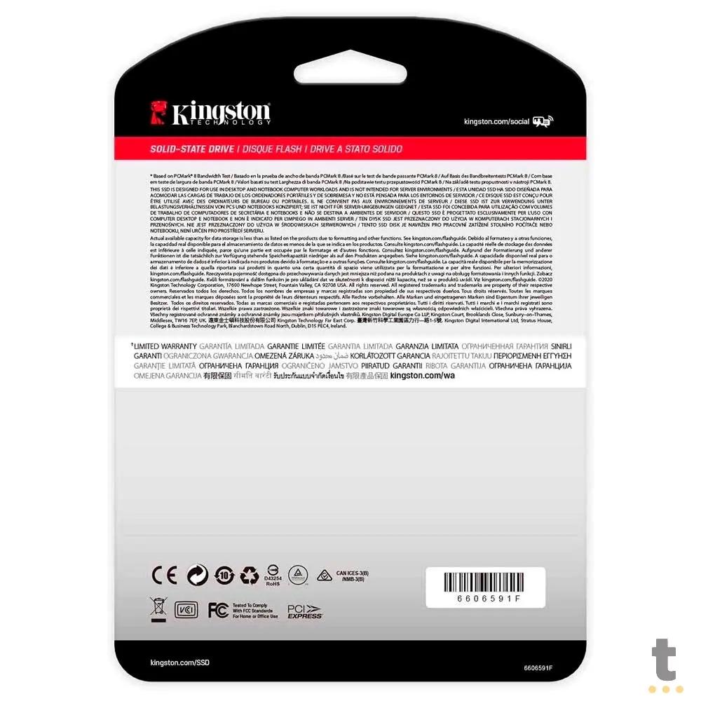 Ssd M.2 NVMe 250gb (240gb) Kingston 2280 PCI-E - SNVS/250G Truedata