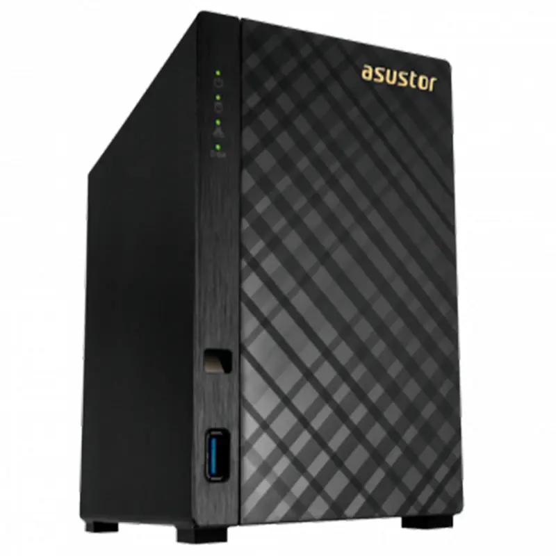 Storage Nas 2 Baias Asustor As1002t Dual Core 1.6 Ghz 512mb Ddr3 - Até 28tb Truedata