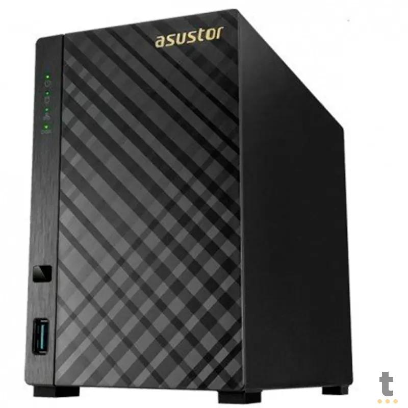 Storage Nas 2 Baias Asustor As1002t Dual Core 1.6 Ghz 512mb Ddr3 - Até 28tb Truedata