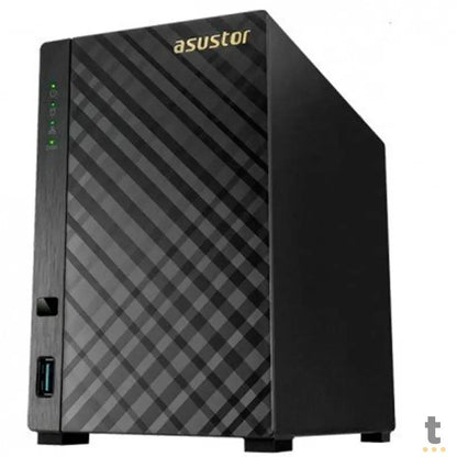 Storage Nas 2 Baias Asustor As1002t Dual Core 1.6 Ghz 512mb Ddr3 - Até 28tb Truedata