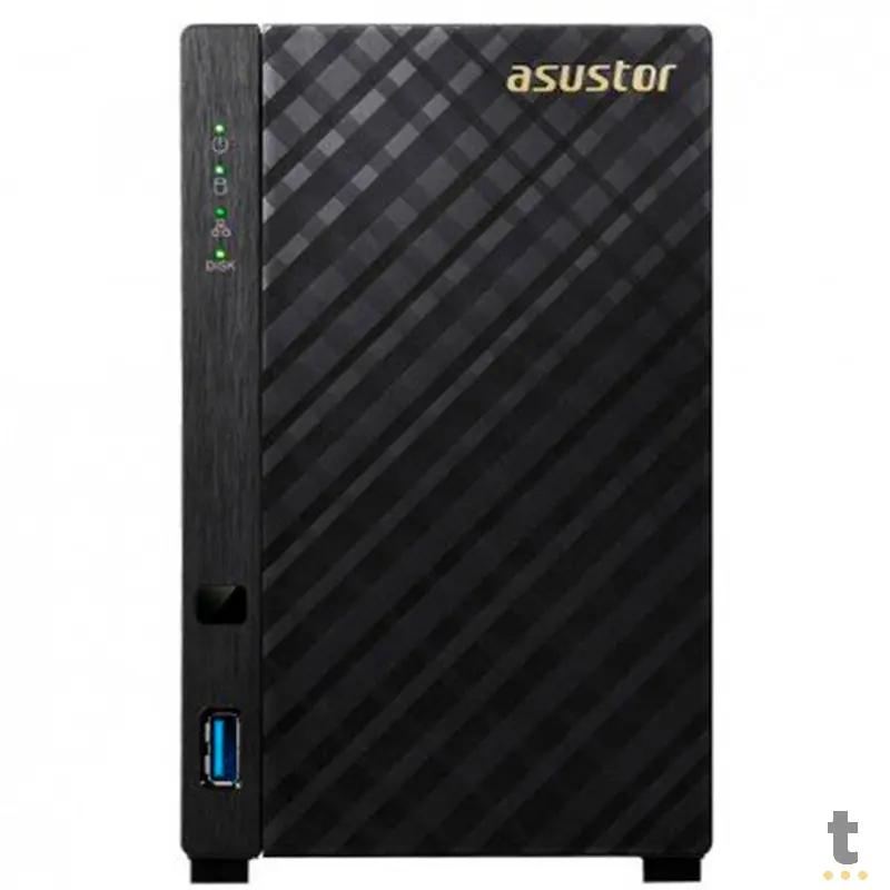 Storage Nas 2 Baias Asustor As1002t Dual Core 1.6 Ghz 512mb Ddr3 - Até 28tb Truedata