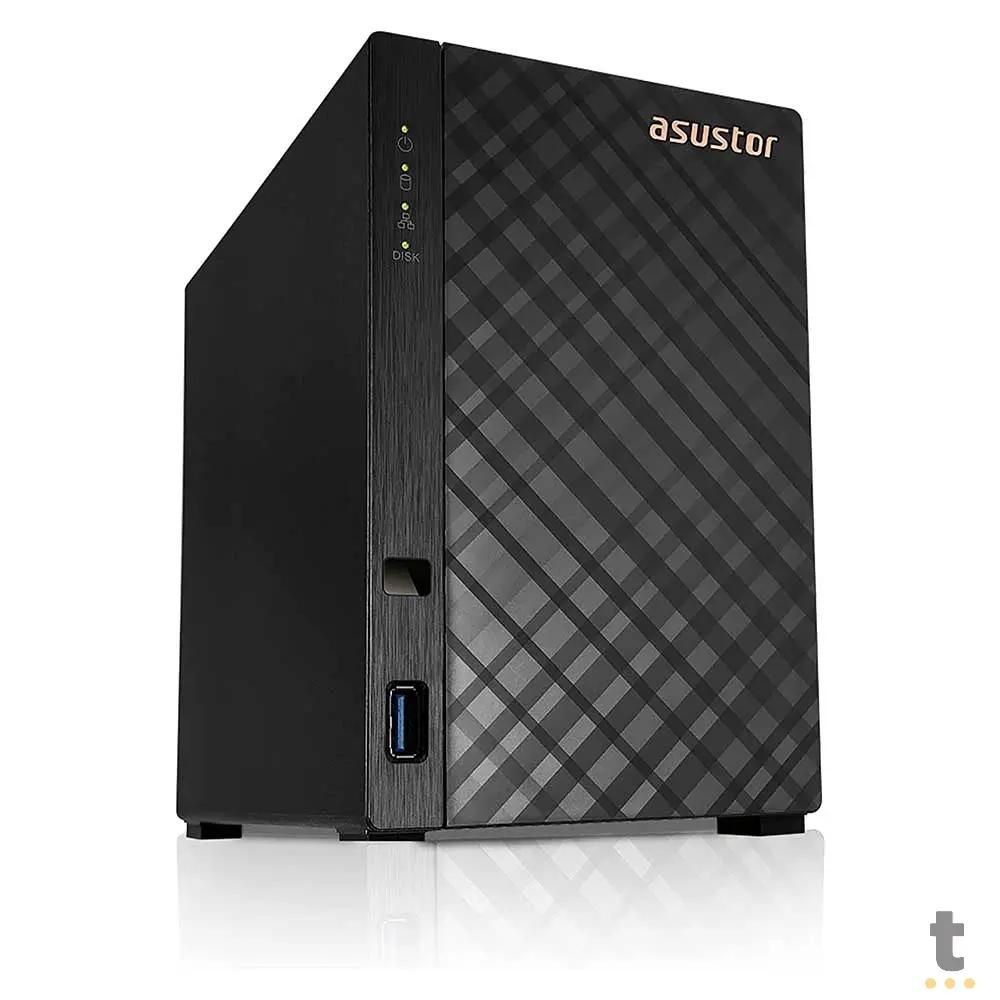 Storage Nas 2 Baias Asustor Drivestor AS1102TL Quad Core 1.7Ghz 1Gb Ddr4 - Até 24tb Truedata