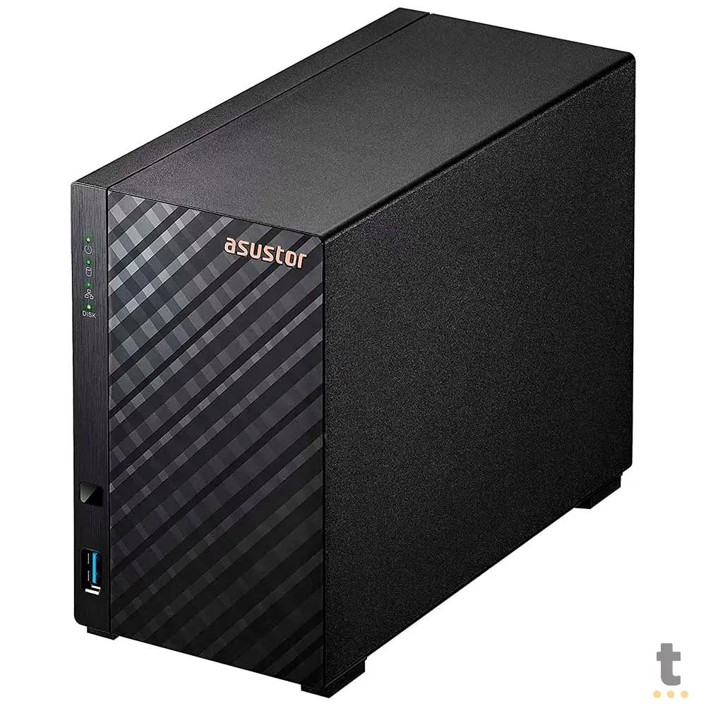 Storage Nas 2 Baias Asustor Drivestor AS1102TL Quad Core 1.7Ghz 1Gb Ddr4 - Até 24tb Truedata