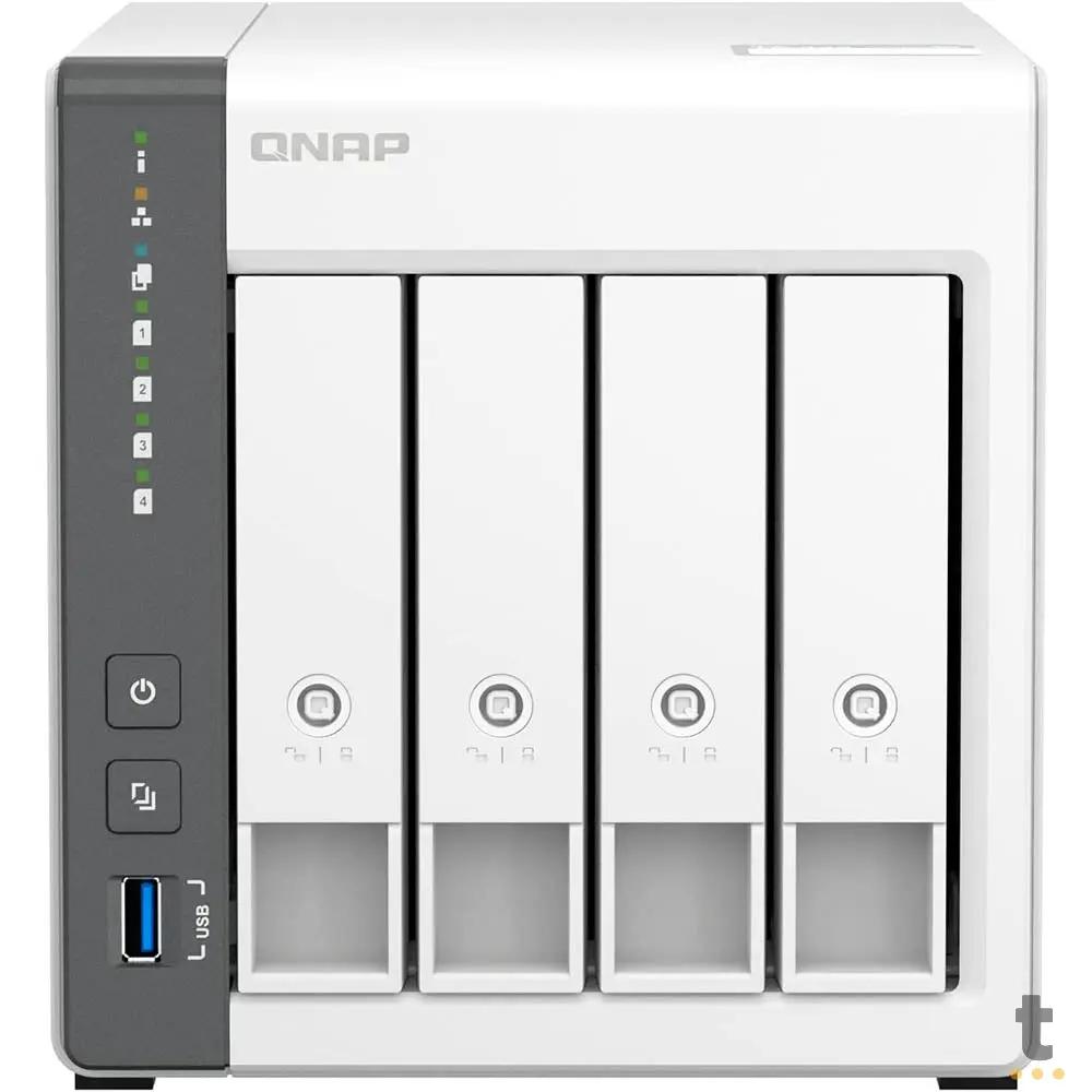 Storage Nas 4 Baias QNAP TS-433 Quad Core 2.0Ghz 4Gb Usb Ethernet - TS-433-4G-US Truedata