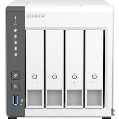 Storage Nas 4 Baias QNAP TS-433 Quad Core 2.0Ghz 4Gb Usb Ethernet - TS-433-4G-US Truedata