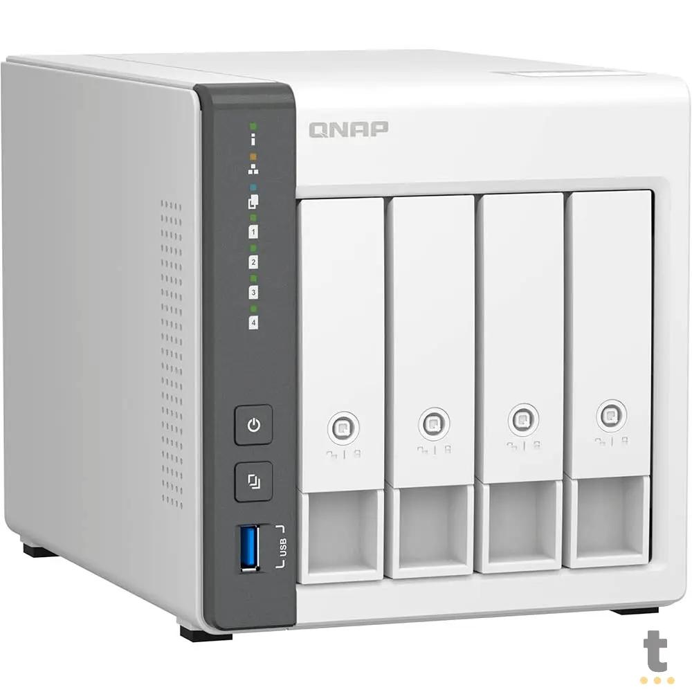 Storage Nas 4 Baias QNAP TS-433 Quad Core 2.0Ghz 4Gb Usb Ethernet - TS-433-4G-US Truedata
