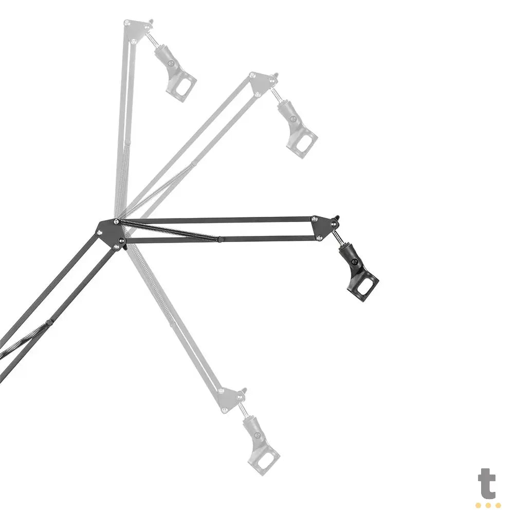 Suporte 4 em 1 Estúdio Setup Stream PCYes P/ Monitor, Microfone, Luz e Câmera - SE-MDS1041 Truedata