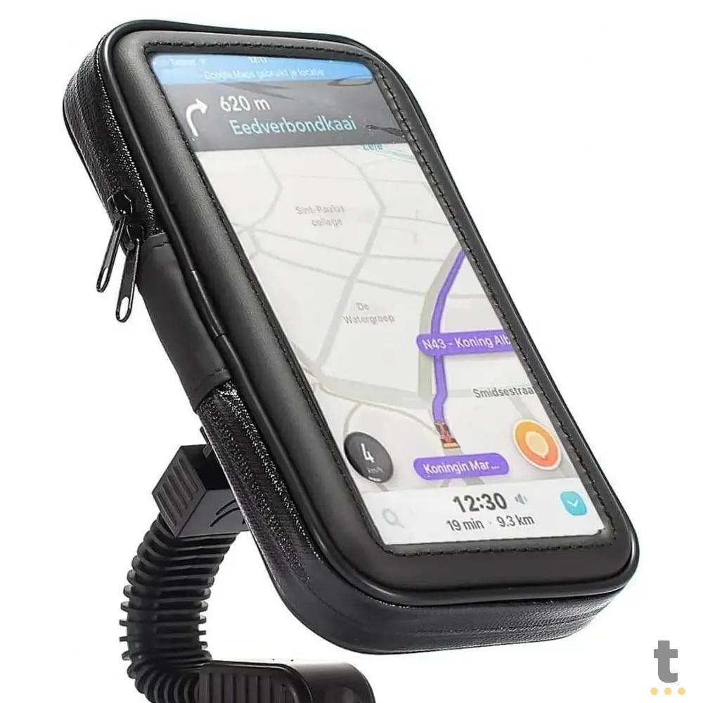 Suporte Capa para Smartphone a Prova D'Agua p/ Bicicleta e Moto Knup - KP-7007 Truedata