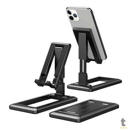 Suporte De Mesa Retrátil Para Smartphone Universal - C-112 Truedata