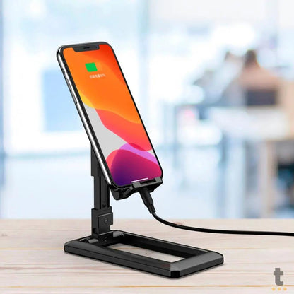 Suporte De Mesa Retrátil Para Smartphone Universal - C-112 Truedata