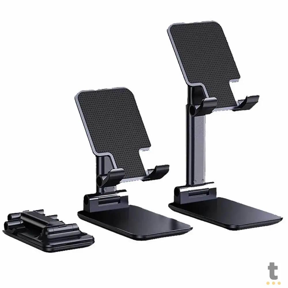 Suporte De Mesa Retrátil Para Smartphone e Tablet com Altura Regulável - EX-1011 Truedata