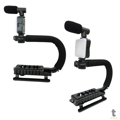 Suporte Estabilizador de Camera Portátil C/ Led Tomate - MTG-1111 Truedata