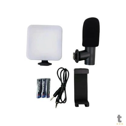 Suporte Estabilizador de Camera Portátil C/ Led Tomate - MTG-1111 Truedata