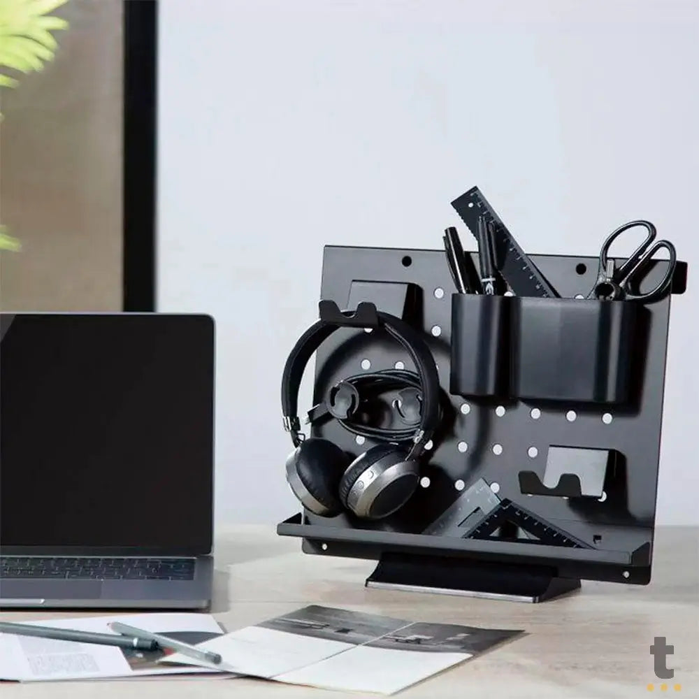 Suporte Organizador de Mesa Customizável Preto PCYes - SO-DA06P Truedata