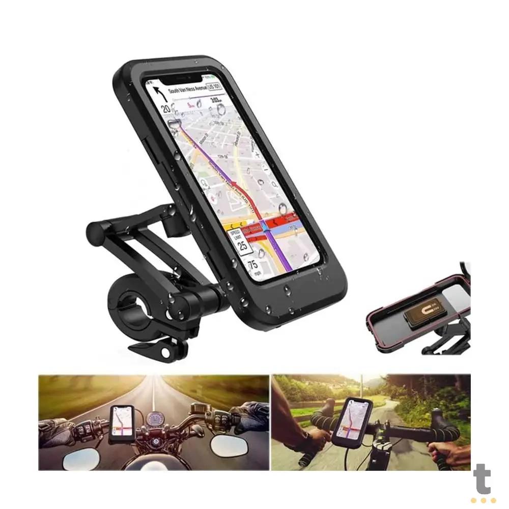 Suporte P/ Smartphone Prova D'Agua para Bicicleta Leon - HJ-89 Truedata