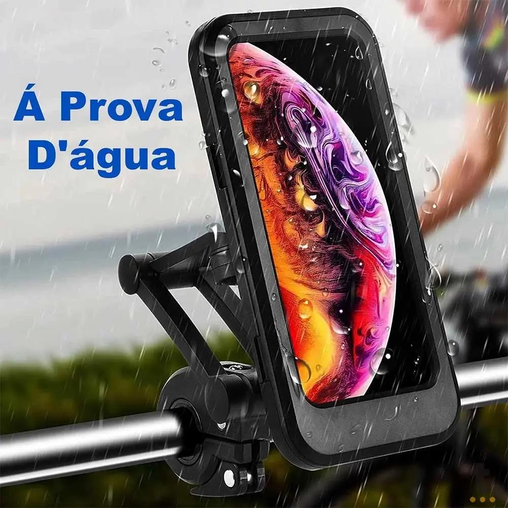 Suporte P/ Smartphone Prova D'Agua para Bicicleta Leon - HJ-89 Truedata