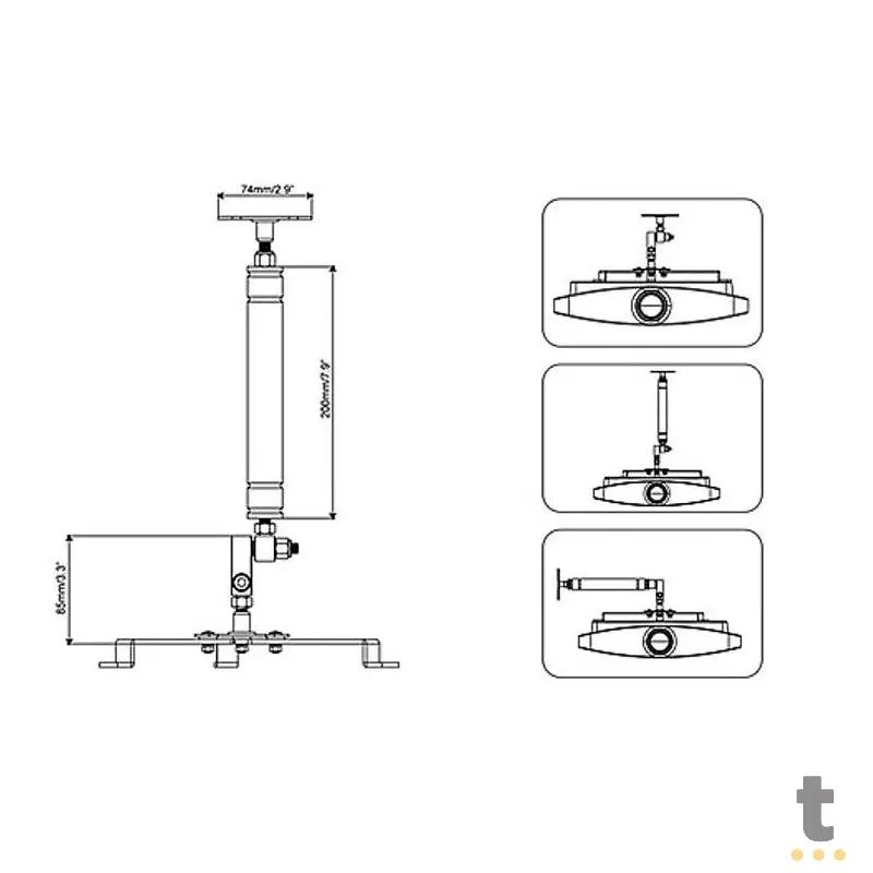 Suporte Para Projetor Universal Sumay Sm-Pr05 Truedata