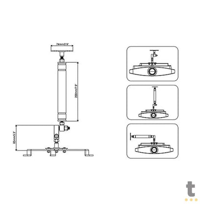 Suporte Para Projetor Universal Sumay Sm-Pr05 Truedata