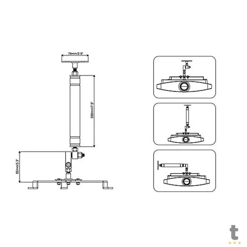 Suporte Para Projetor Universal Sumay Sm-Pr05 Truedata