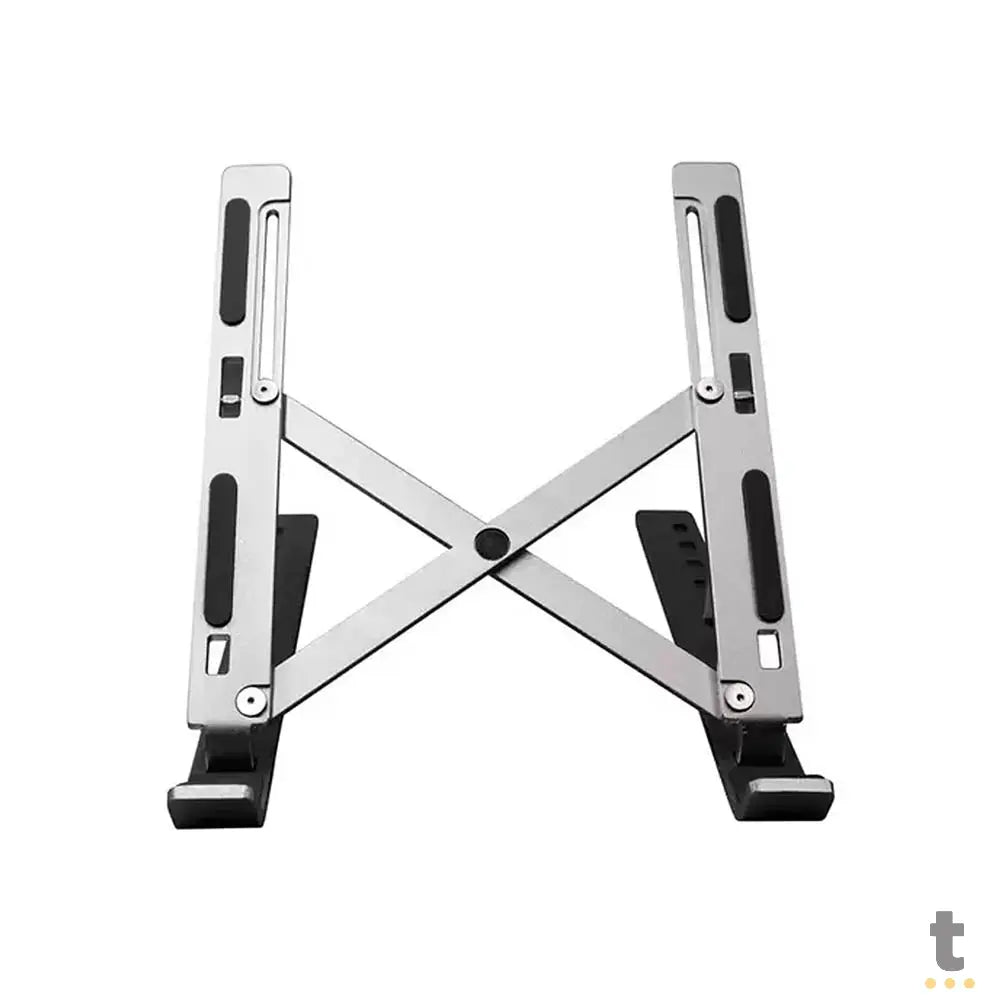 Suporte Retratil Para Notebook Multi Aluminio 6 Niveis de Altura Prata - AC378 Truedata