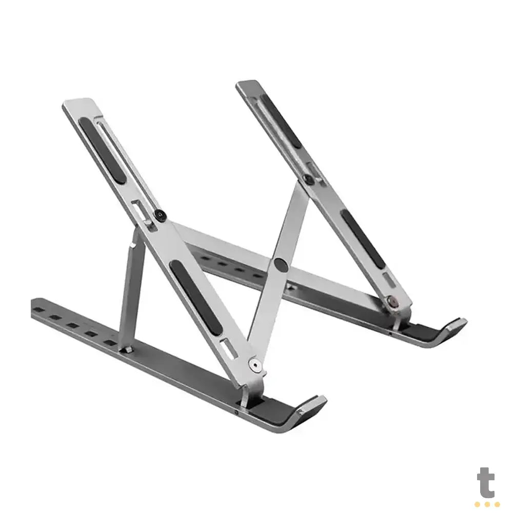 Suporte Retratil Para Notebook Multi Aluminio 6 Niveis de Altura Prata - AC378 Truedata