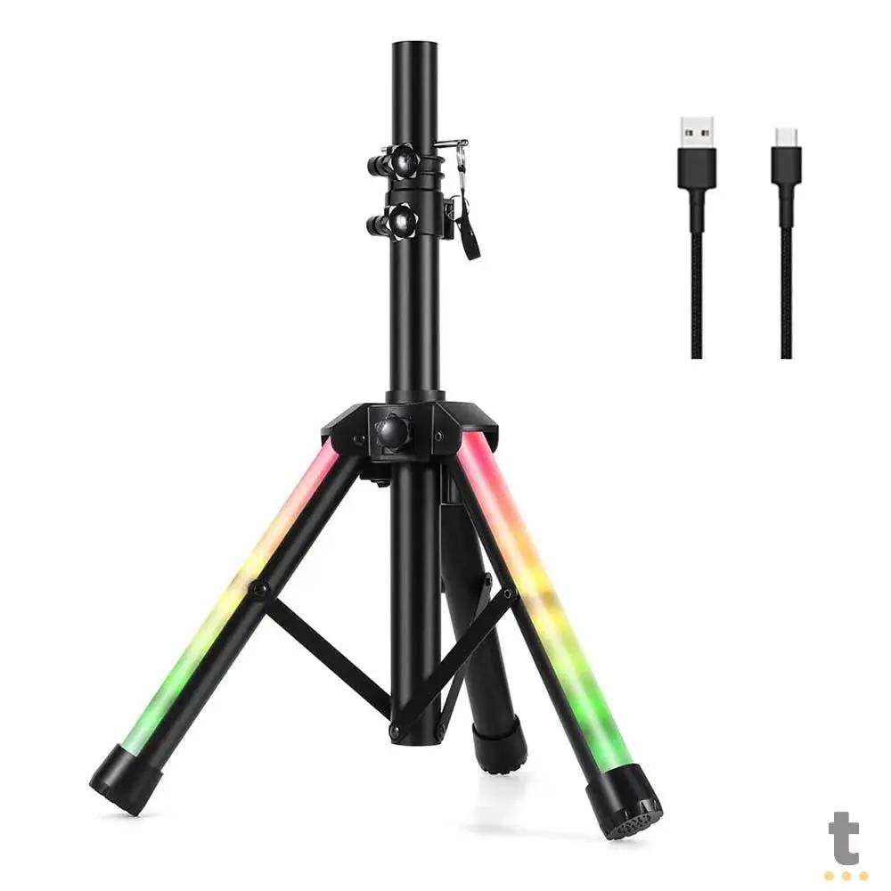 Suporte Tripé Para Caixa De Som Universal LED RGB Oberon - OR-SP101 Truedata
