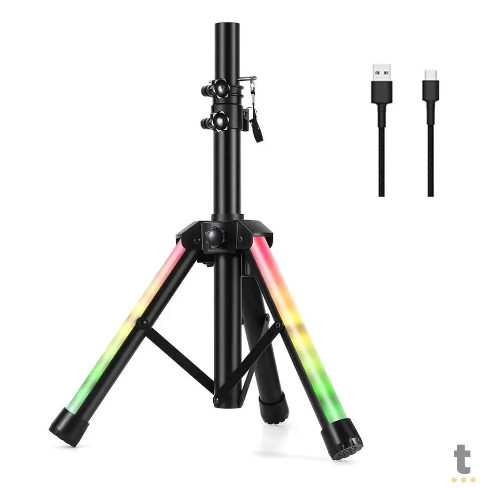 Suporte Tripé Para Caixa De Som Universal LED RGB Oberon - OR-SP101 Truedata