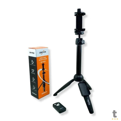 Suporte Tripé Para Smartphone C/ Controle Remoto Oberon - OR-9928 Truedata