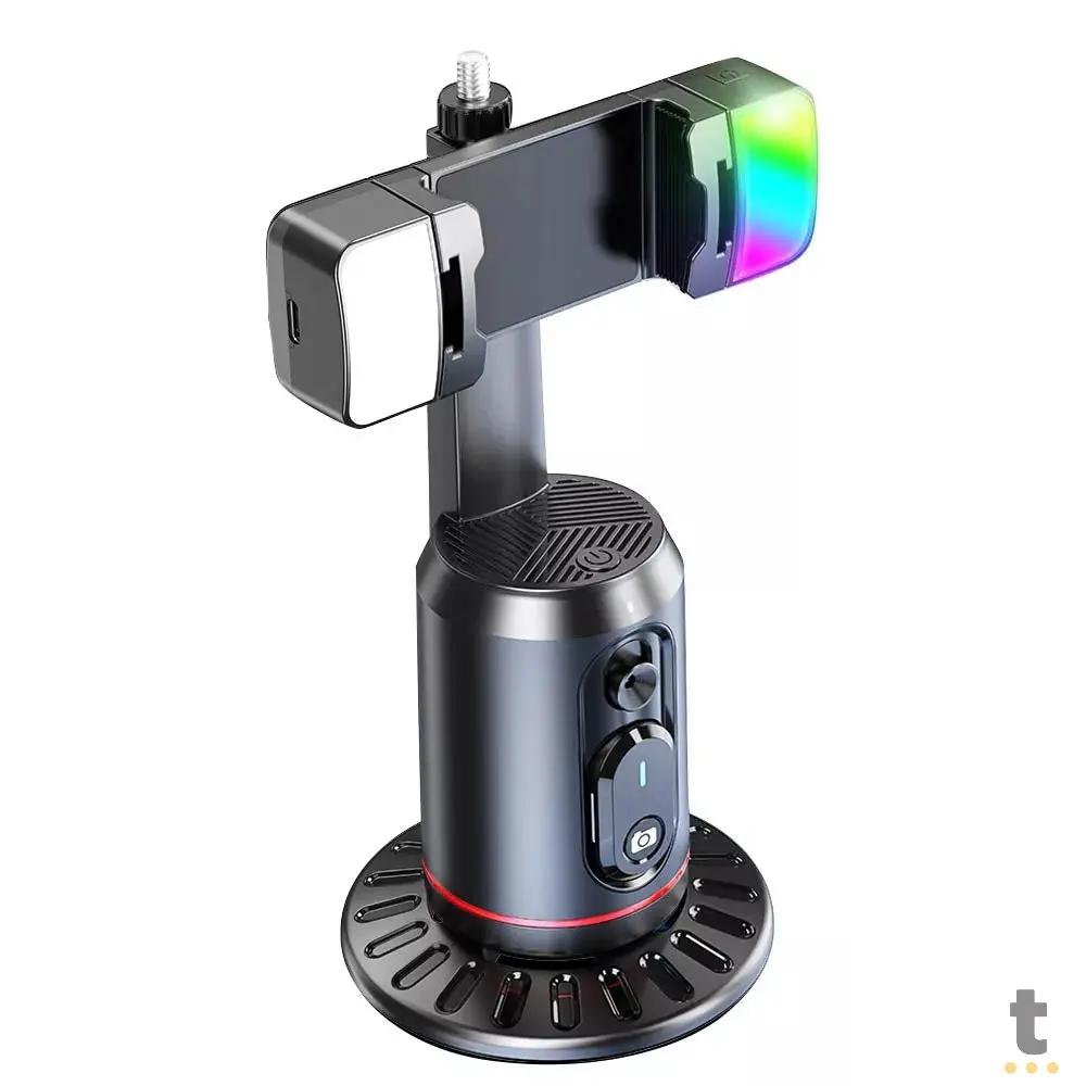 Suporte de Celular com Led P/ Selfie 360 Graus C/ Controle Remoto aGold - SLF-02 Truedata